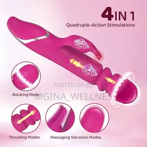 Thrusting Beaded Rabbit Vibrator for Women 21 Rotation