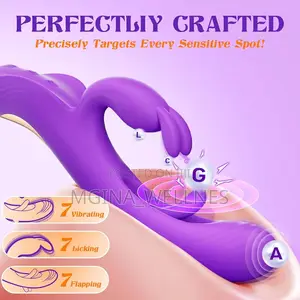 4 In1 Vibrators With 7 Flapping Vibrating Tapping Modes