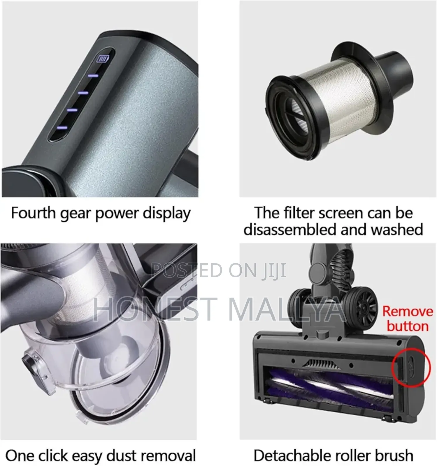 Vacuum Cleaner Cordless Powerful Stick With Filter
