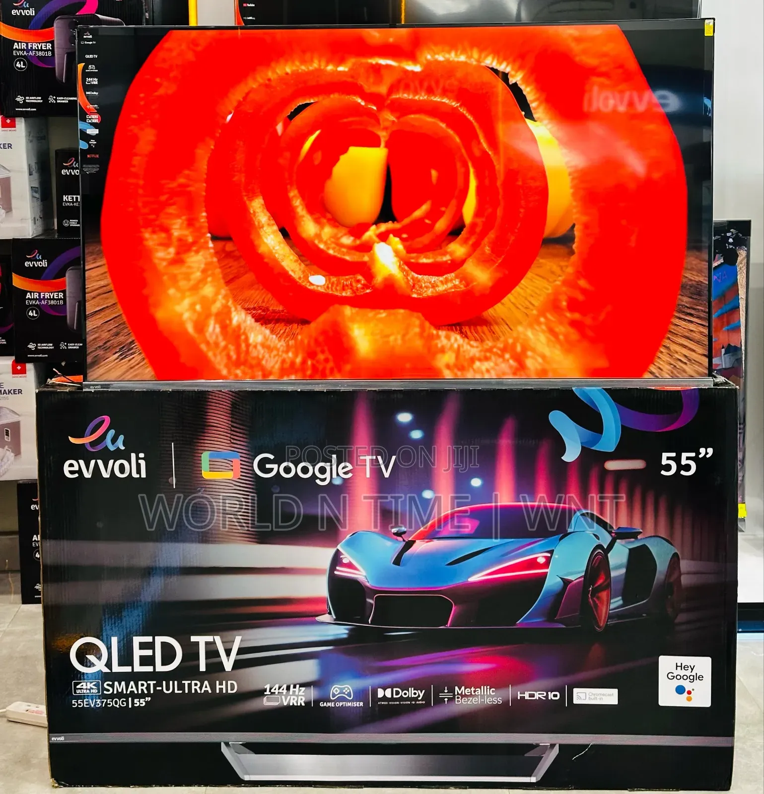 Evvoli 55" Qled, Ultra Hd, Google Tv. 55ev375qg