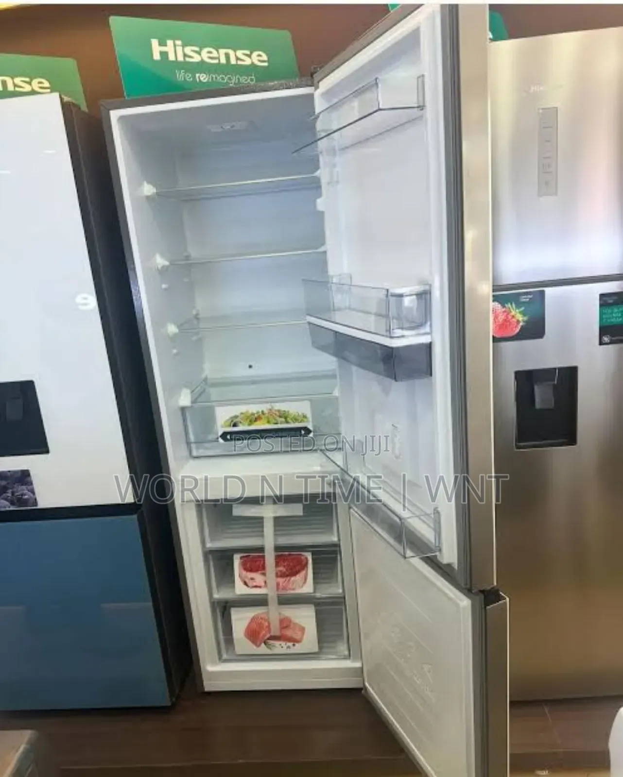 Offer Hisense Fridgeh450bdp-Wd 350l Mirror White and Pink