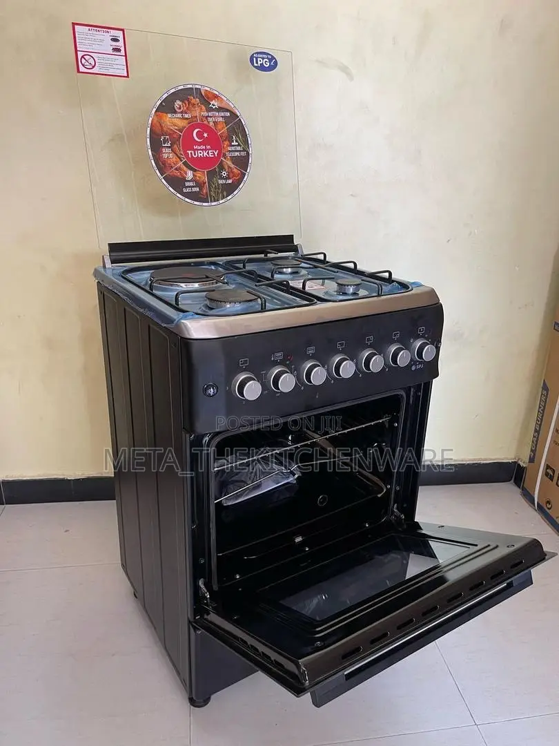 SPJ Cooker 3 Gas + 1 Electric Hob + Electric Oven 50x55cm