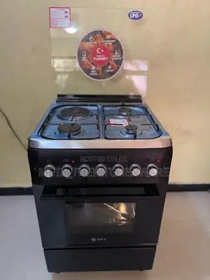 SPJ Cooker 3 Gas + 1 Electric Hob + Electric Oven 60x60cm