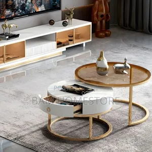 Nordic Stone Coffee Table 2 in 1