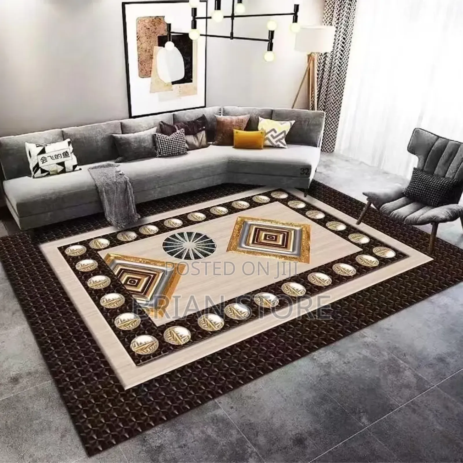 3d Velvet Carpet 7*8(Feet)