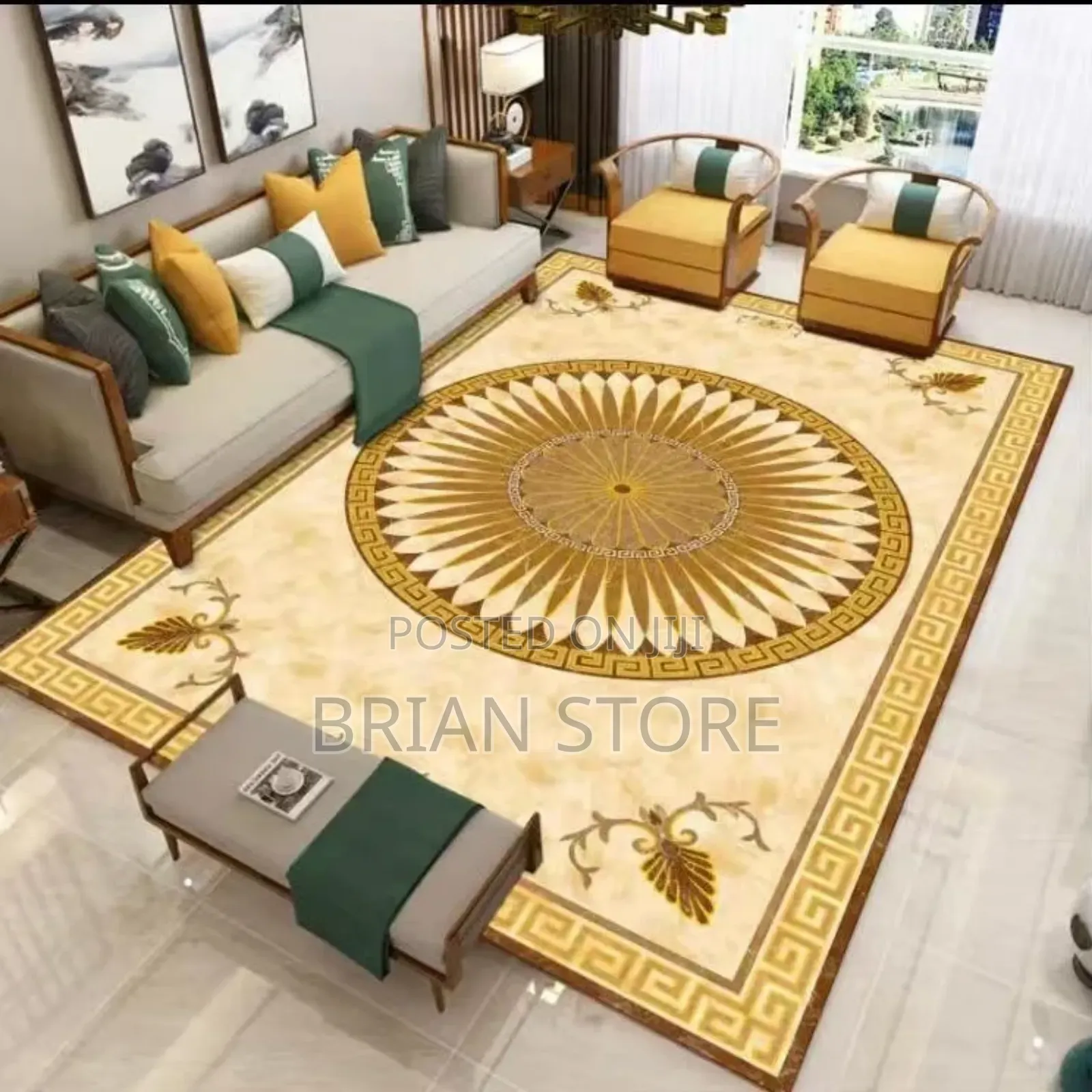 3d Velvet Carpet 7*8(Feet)