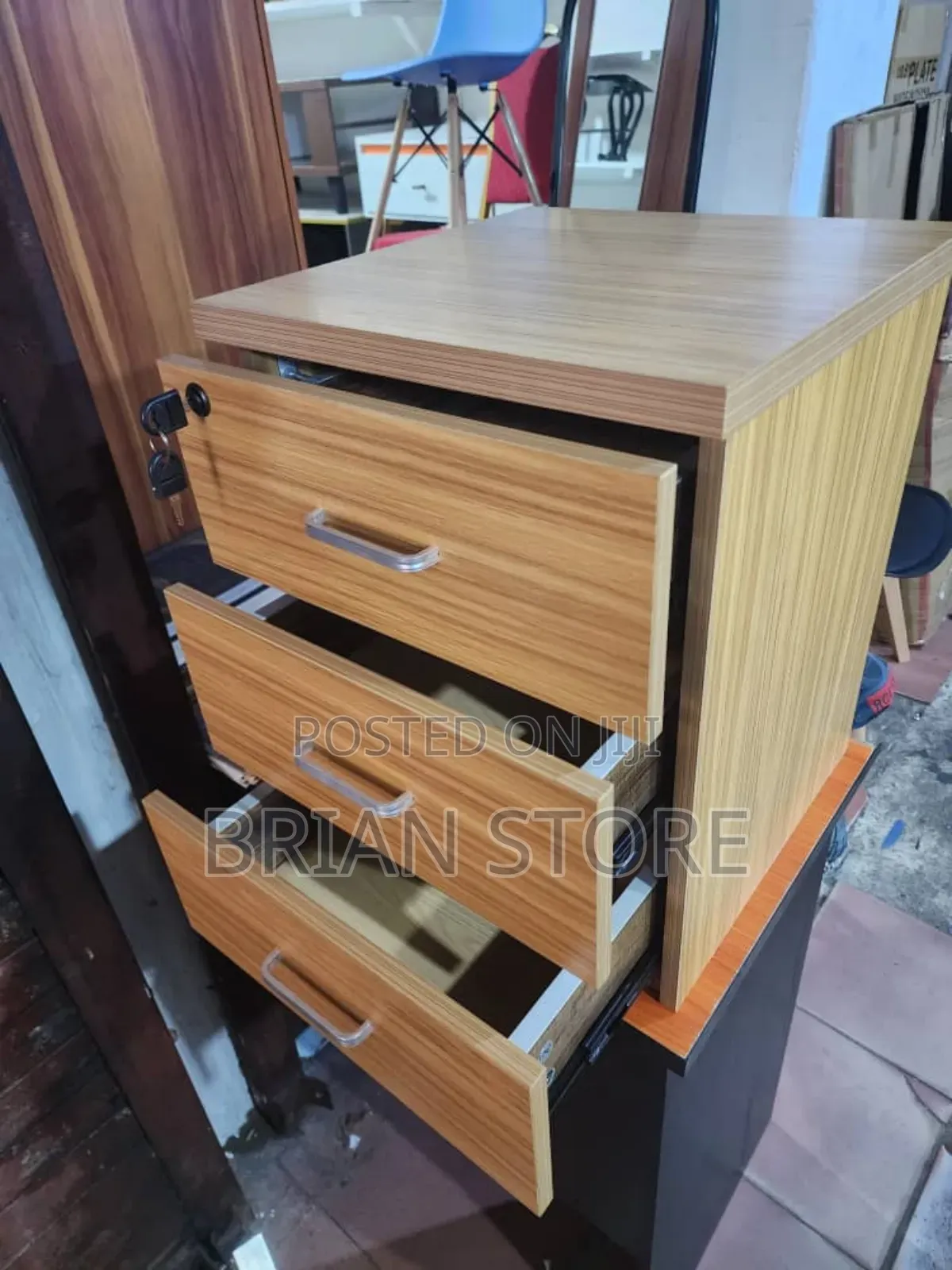 Wood Shelves With Lock