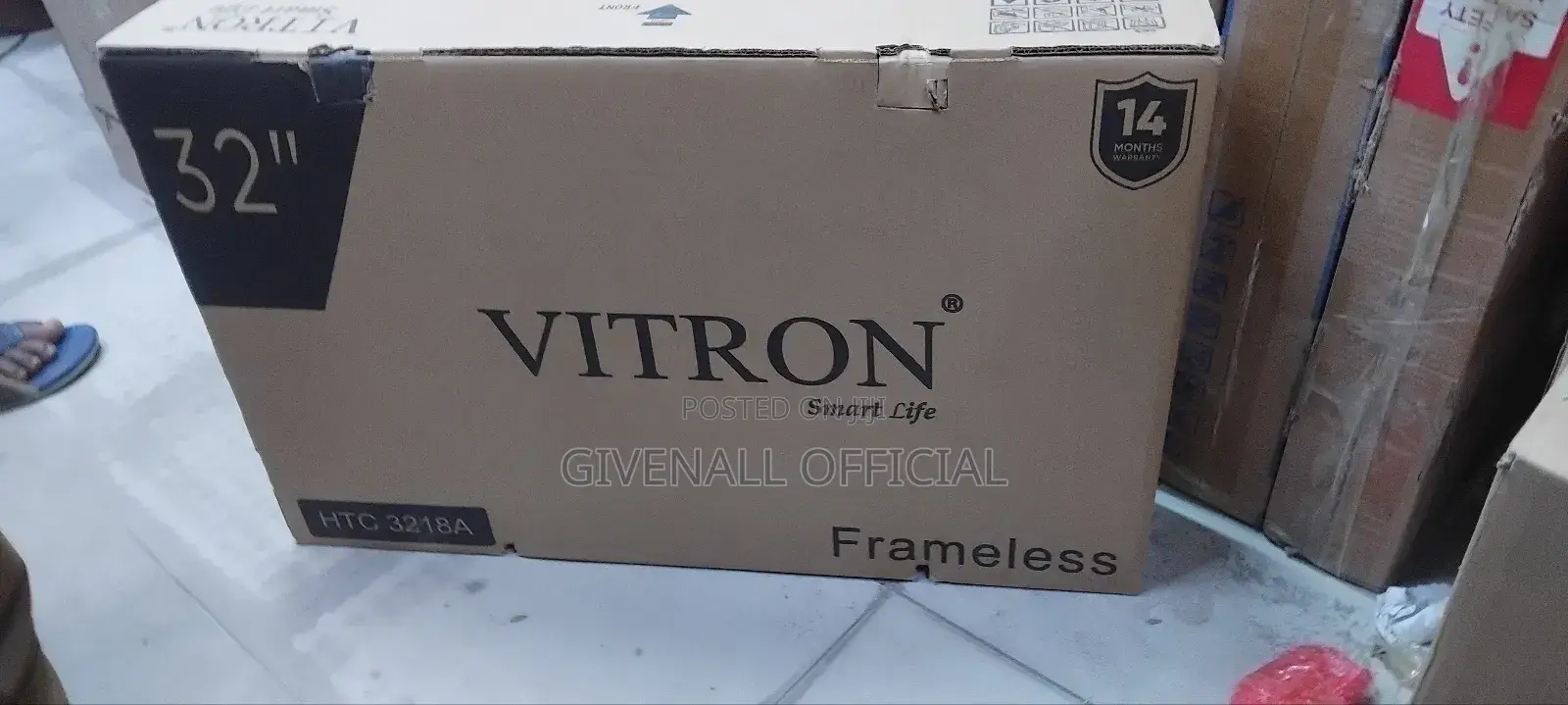 Ofa Ofa = Vitron Tv Nchi 32 Led Frameless Warranty Mwaka