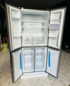 Offer Hisense Fridge H520fi-Wd Cross Door 392 Litres Inox