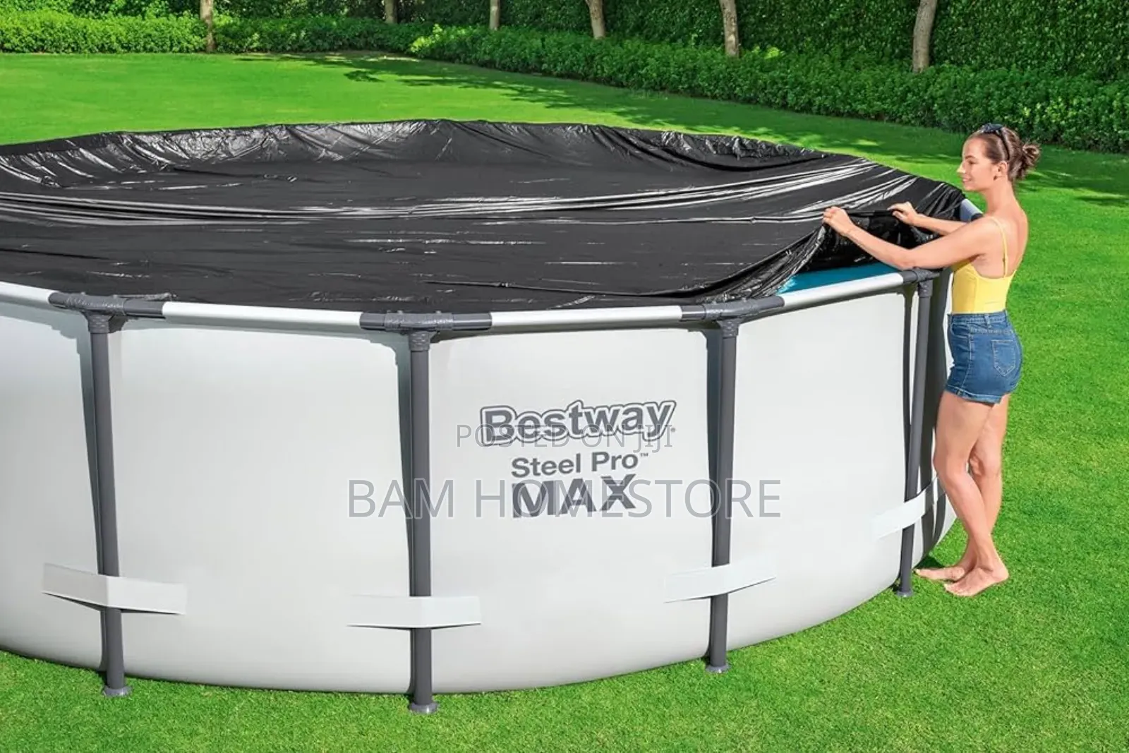 Round Steal Frame Design Swimming Pool
