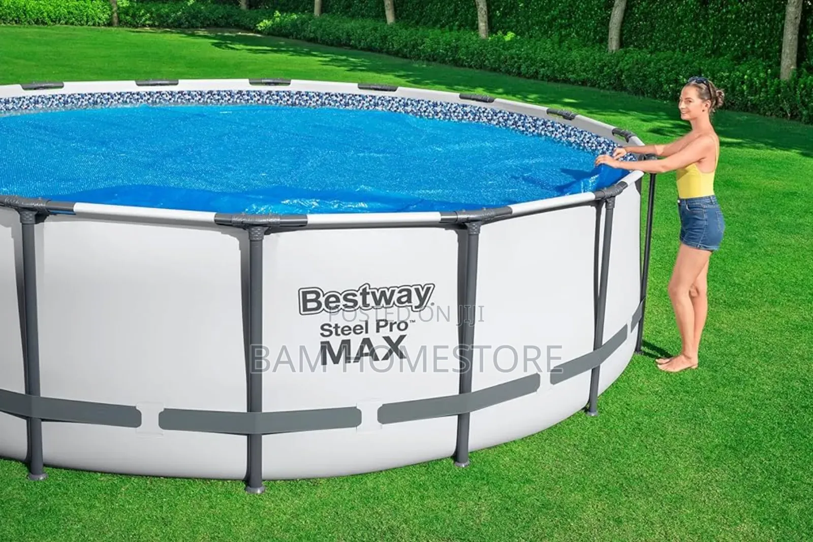 Round Steal Frame Design Swimming Pool
