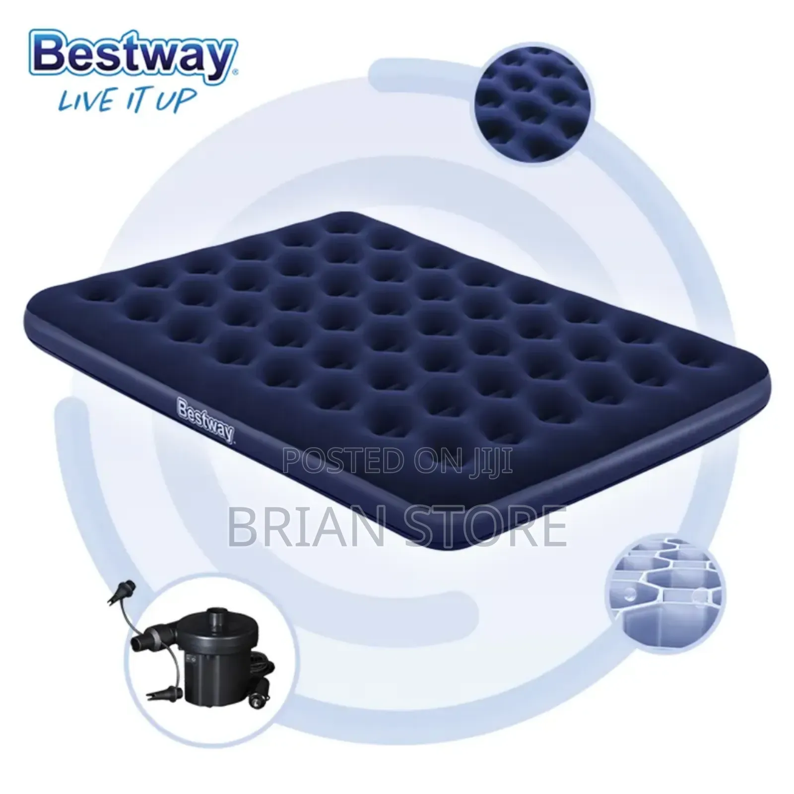 Inflatable Air Bed 10inch(2 People) Godoro La Upepo (Watu 2)