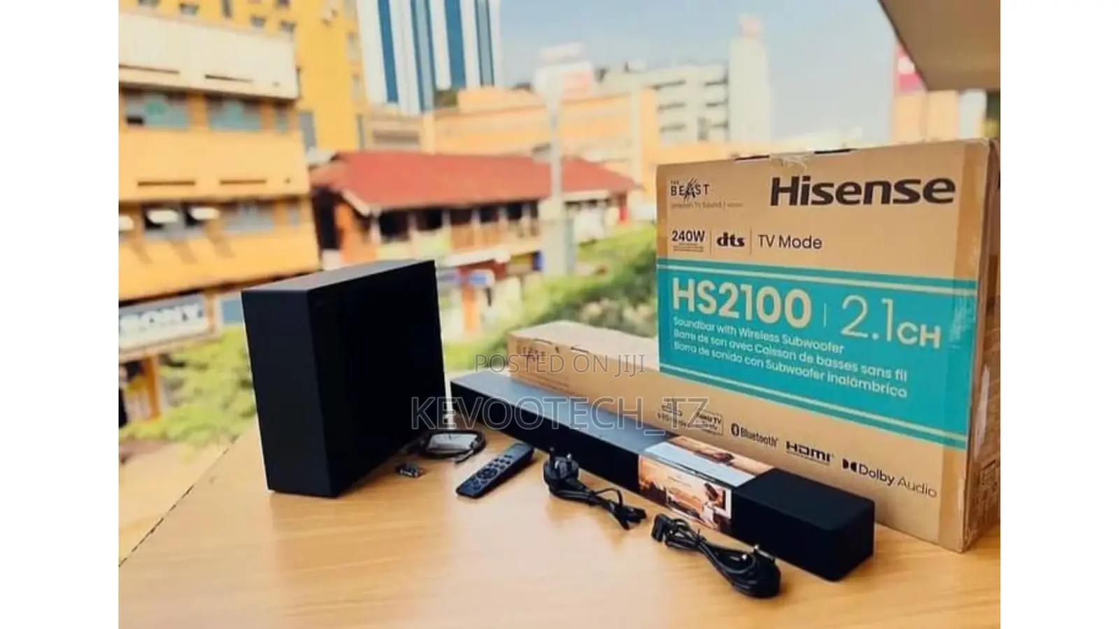 Hisense 2.1 Channel Soundbar 240w With Wireless Subwoofer