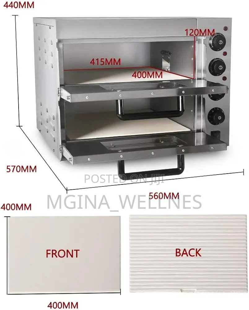 Monseg Double-Deck Electric Pizza Oven