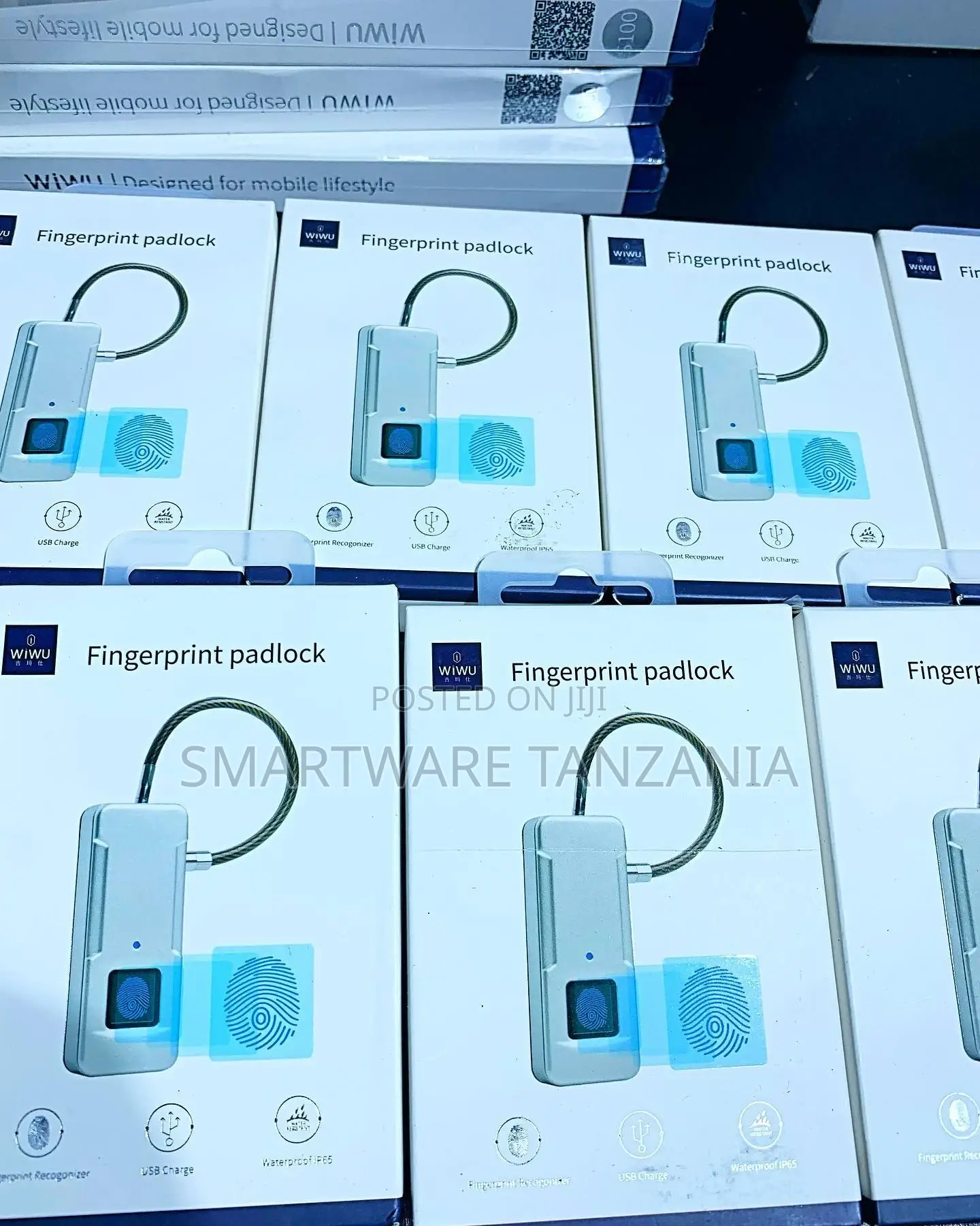 Fingerprint Lock Rechargeable Keyless 10 Sets Fingerprints