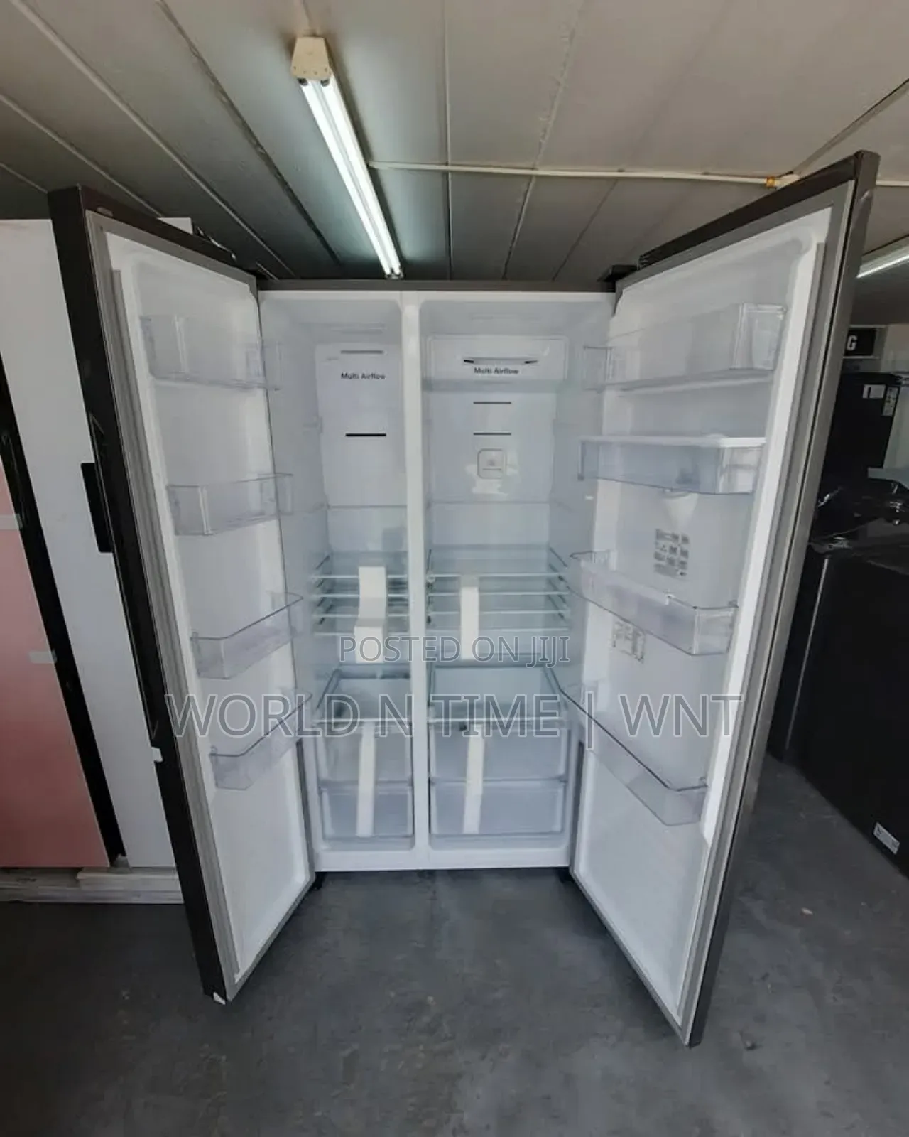 Offer Hisense Fridge H670sit-Wd Side by Side 508l Non Frost Inox