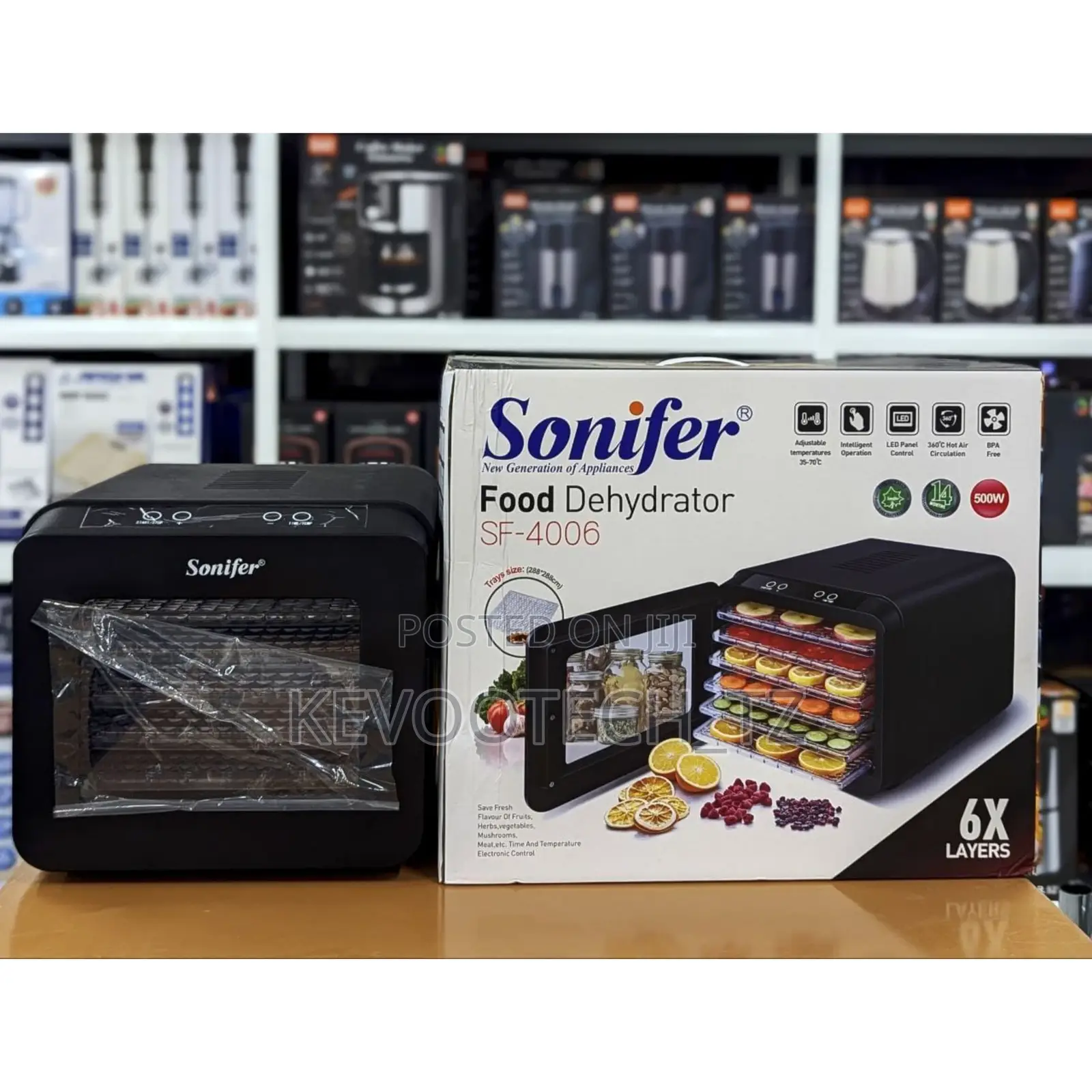 Sonifer Food Dehydrator 6x Layers