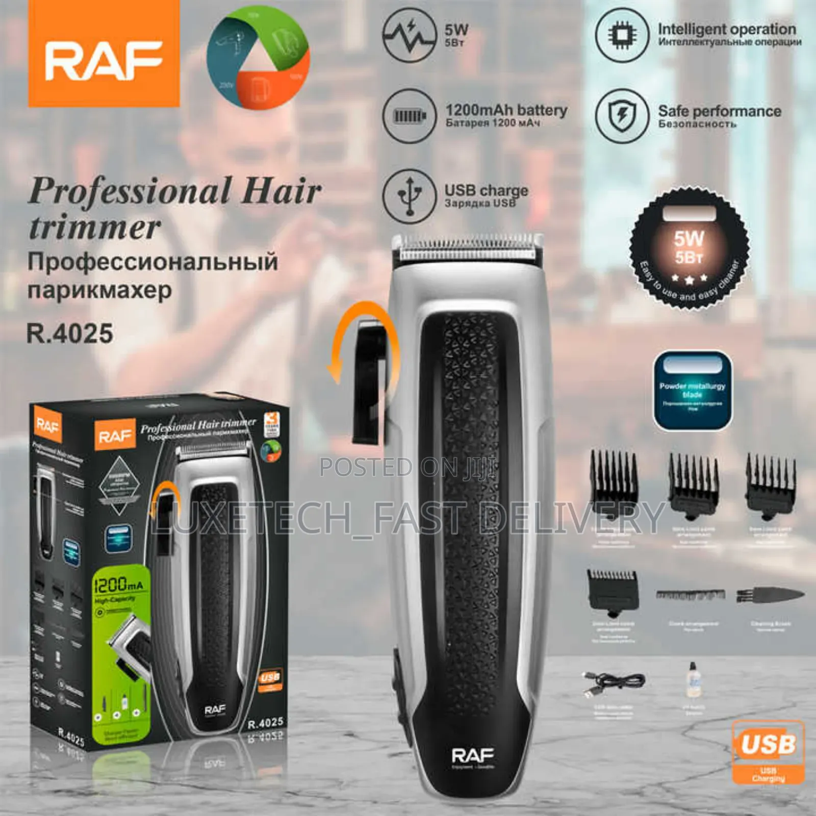 Raf Professional Hair Trimmer (Model R.4025)