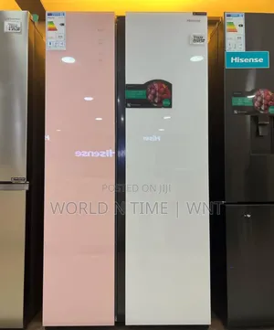 Hisense Fridge Rs3n518nag SBS 508l Mirror White and Pink