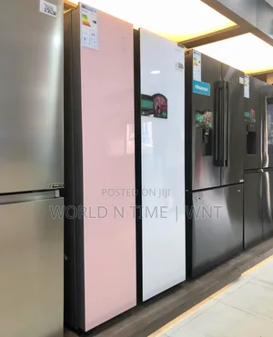 Hisense Fridge Rs3n518nag SBS 508l Mirror White and Pink