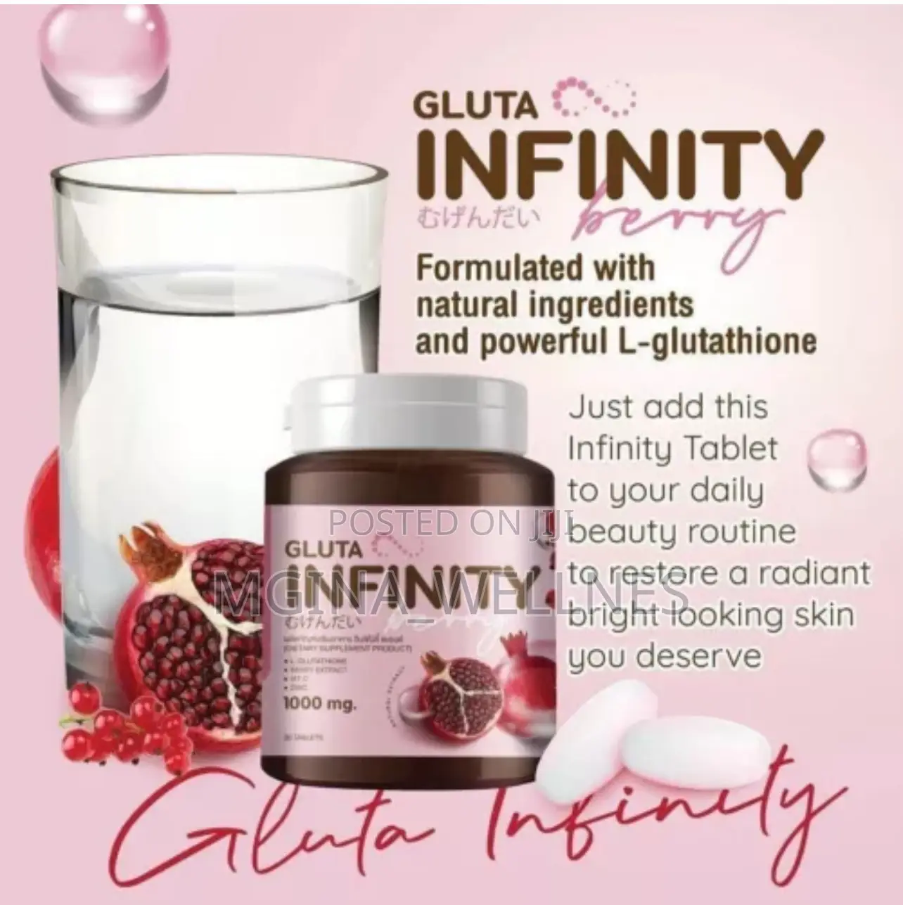 Set of Gluta Infinity Infinity Vitamin C + Zinc Supplement