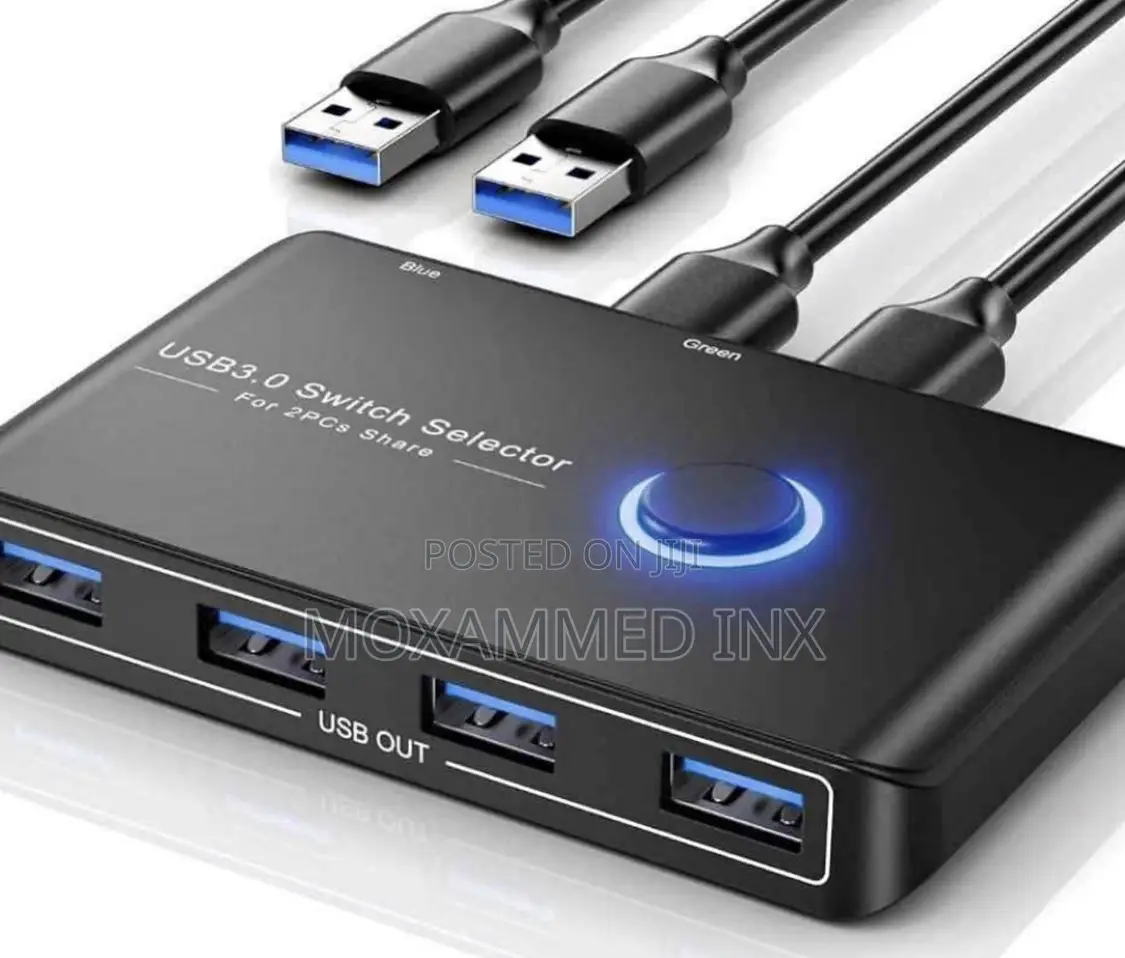 Usb 3.0 Switch Selector for 2 Computers, Usb Switcher Shari