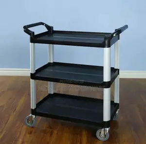Photo - 3 Tier Plastic Catering Trolley