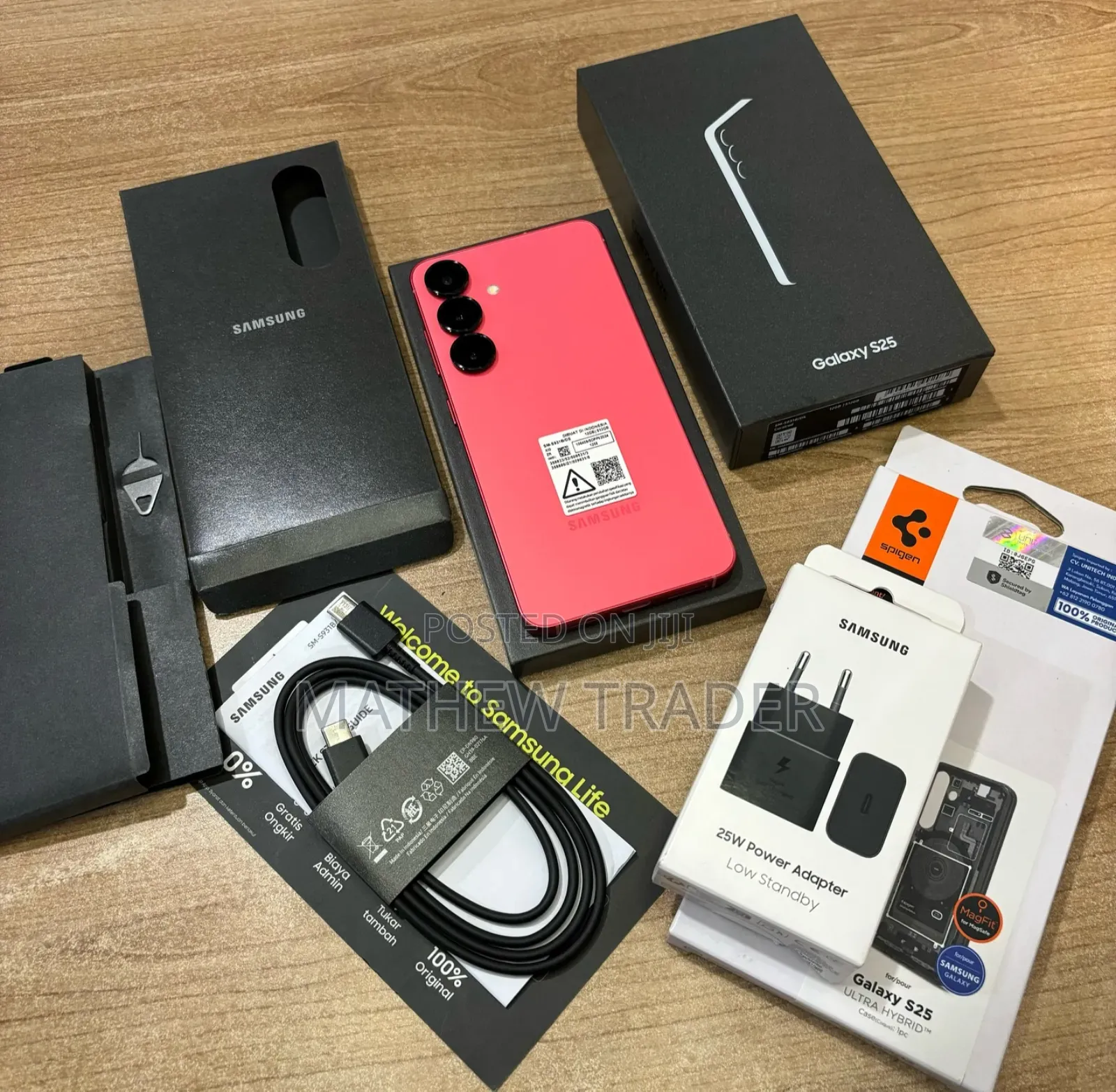 New Samsung Galaxy S25 256 GB Red