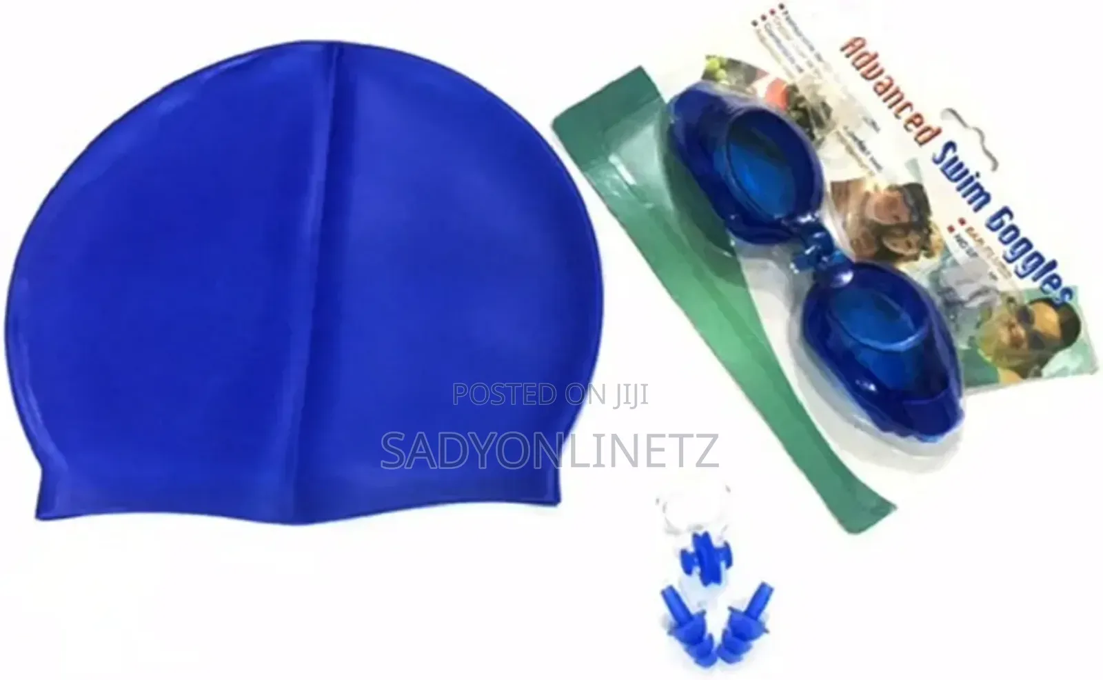 Swimming Set (Goggles, Cap,Ear Plug,Nose Plug)