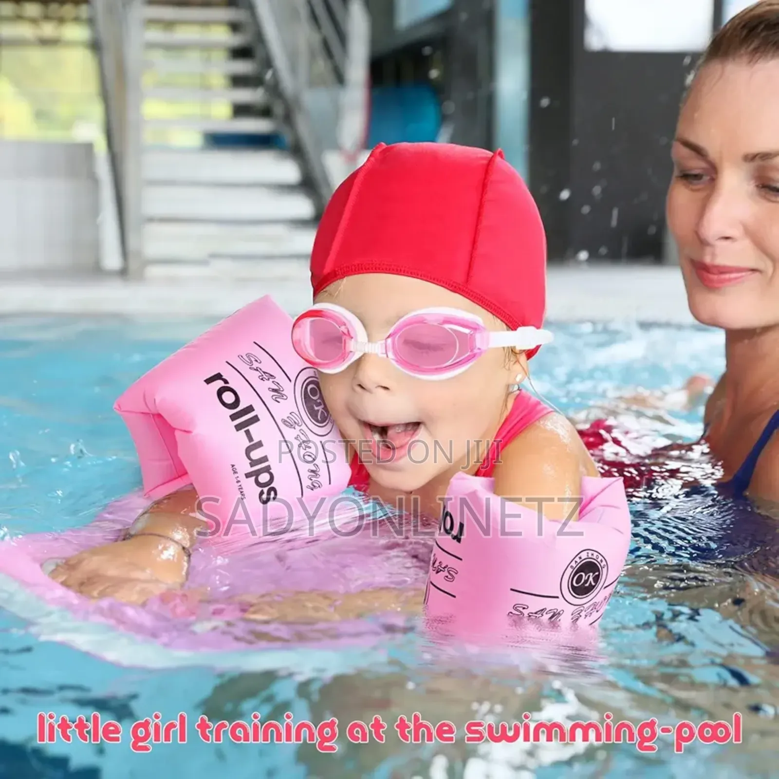 Kids Swimming Set (Floats,Cap,Goggles)
