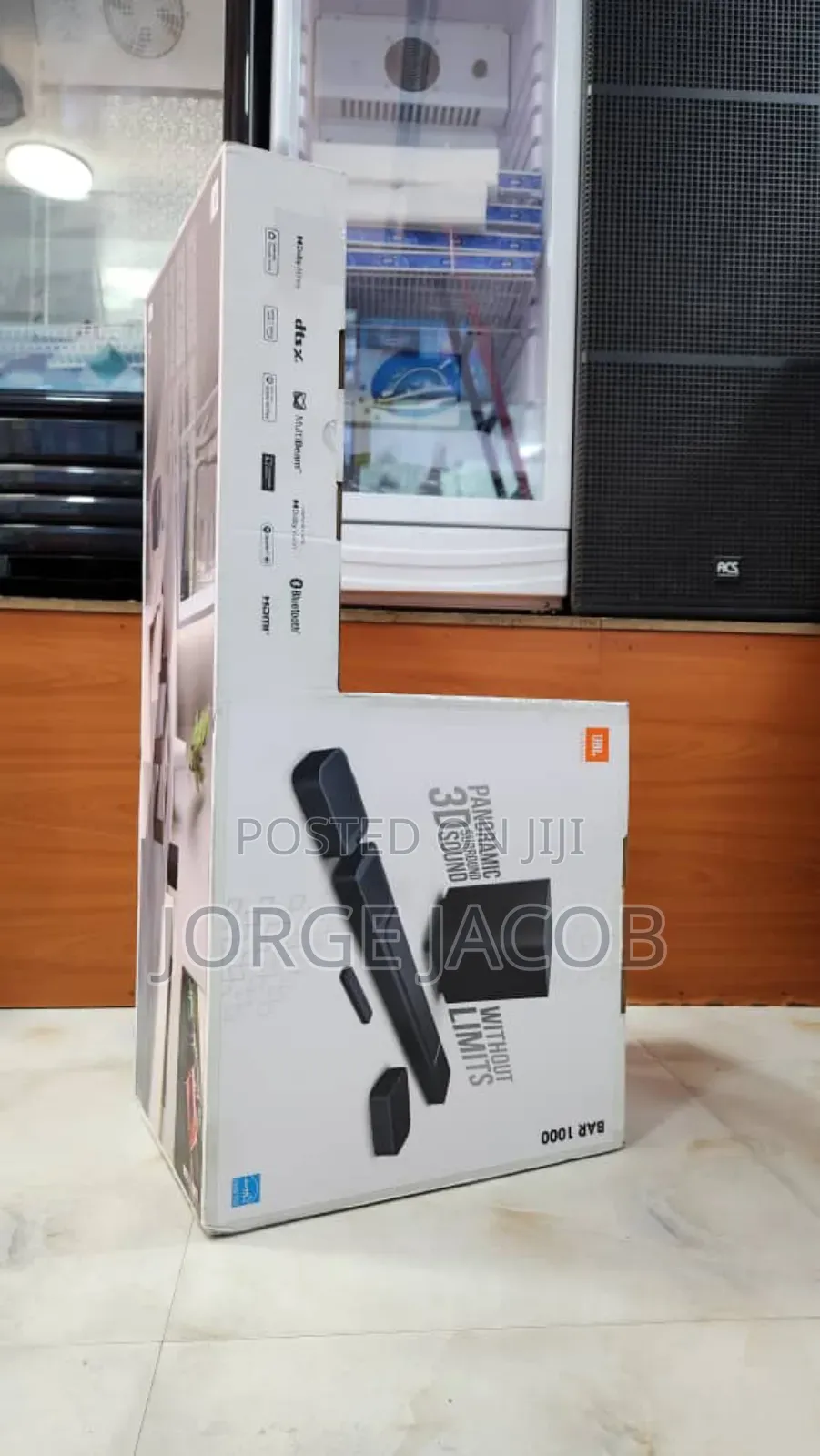 JBL Bar 1000, a 7.1.4 Channel Soundbar System