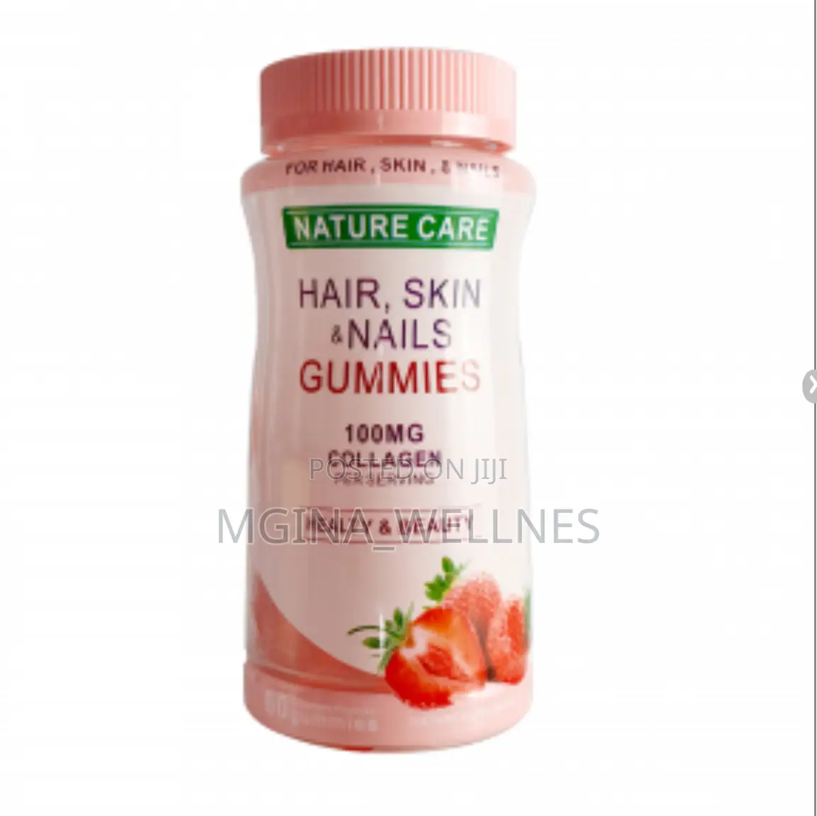 Hair Skin Nails Gummies With High Potency Biotin