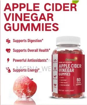 Apple Cider Vinegar Gummie for Detox,Weightloss Cholesterol