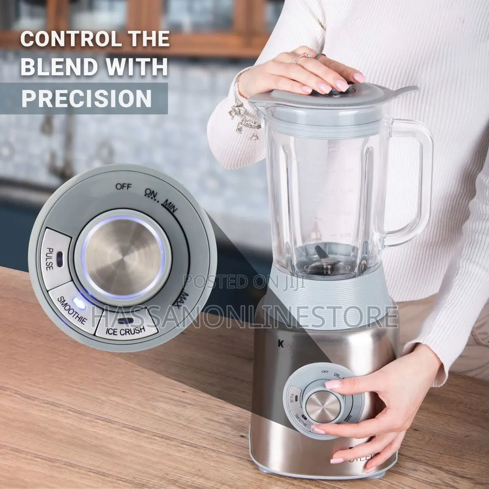 K-mojo Bluesteel Blender And Grinder