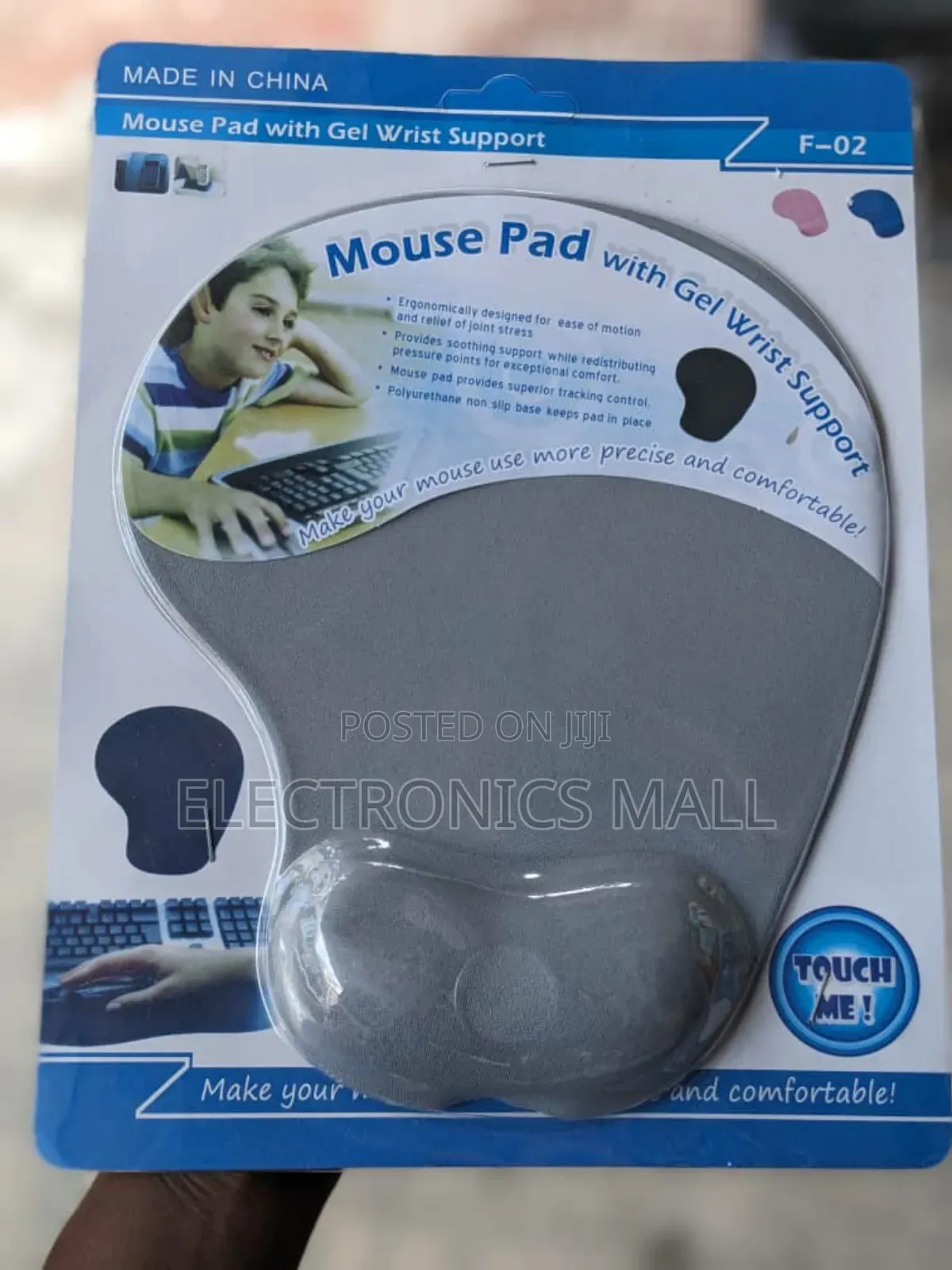 Mouse Pad With Gel Wrist Support