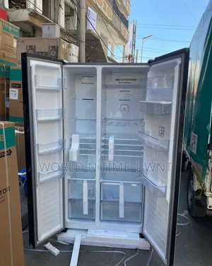Hisense Fridge H670sdk-Wd 508l Mirror White and Khaki