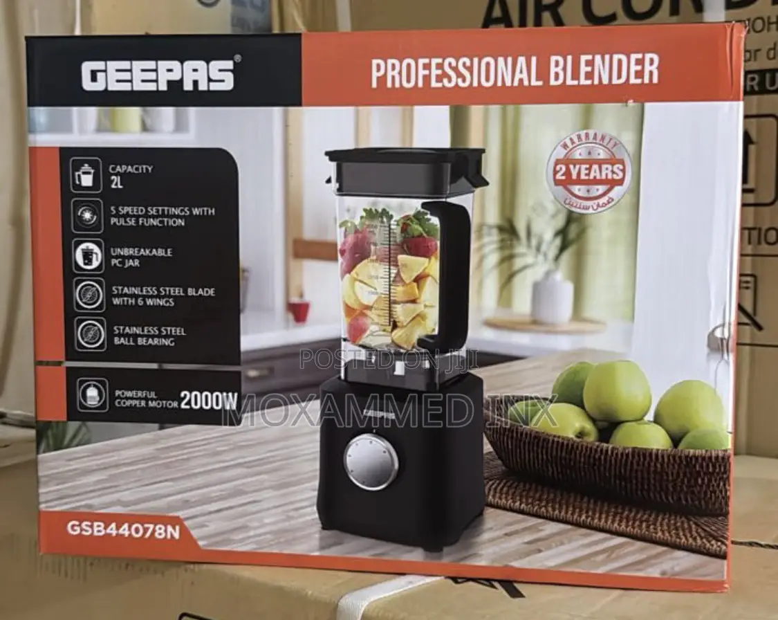 Geepas Professional Blender (2000w) 2l