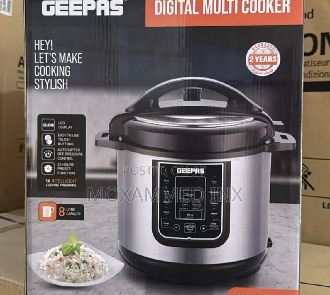 Geepas 8l Digital Multi Cooker