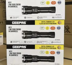 Photo - Geepas Digital Zoomable Torch With Powerbank