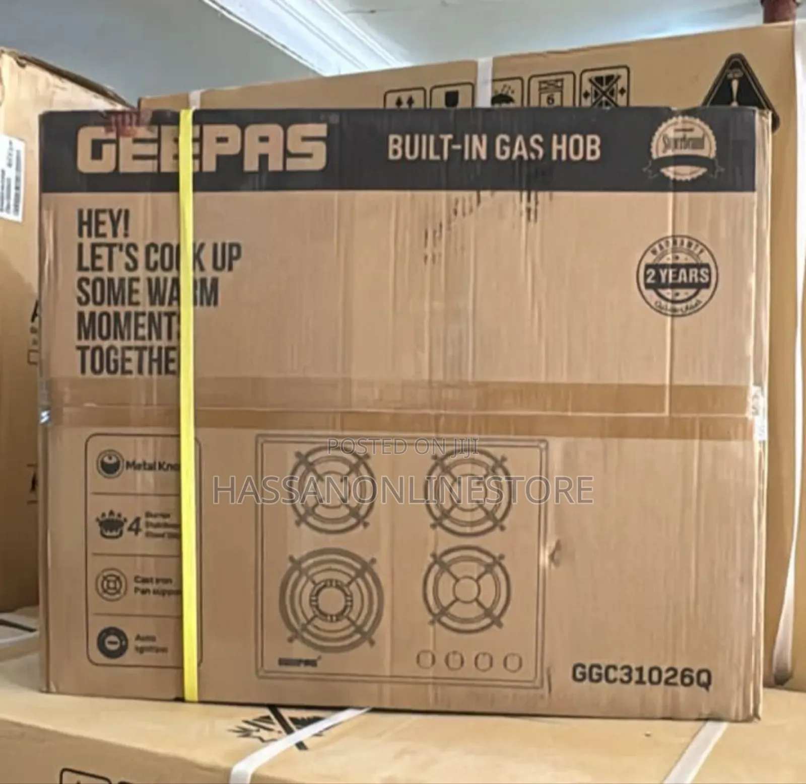 Geepas Built-in Stainless Steel Gas Hobs Ggc31026q