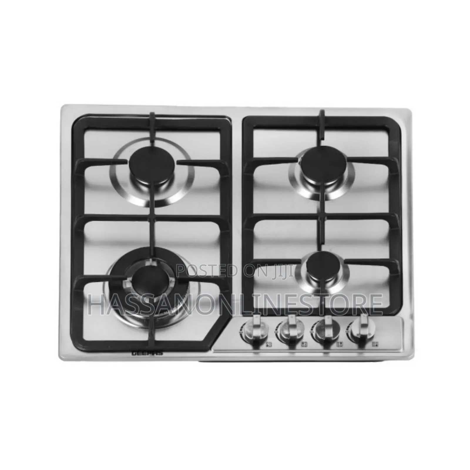 Geepas Built-in Stainless Steel Gas Hob 4 Burner Ggc31051ffd