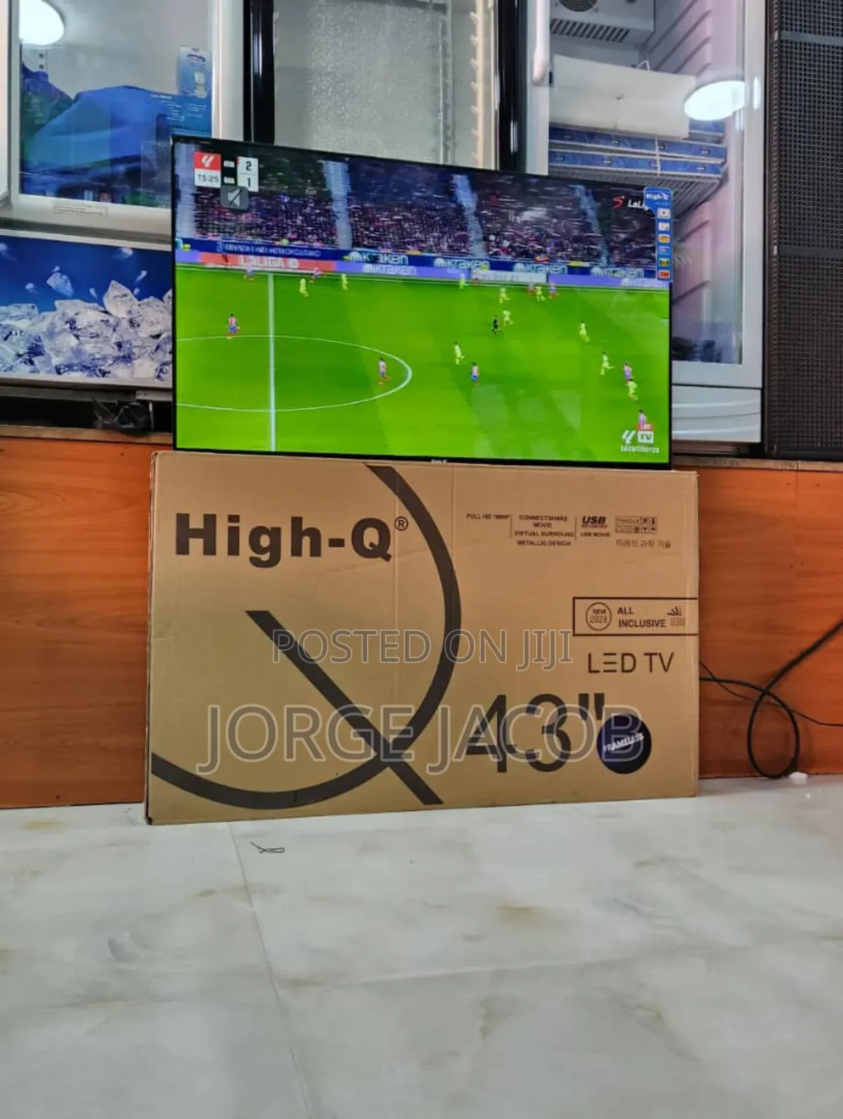 High Q 43"Smart Frameless Flat Screen Tv