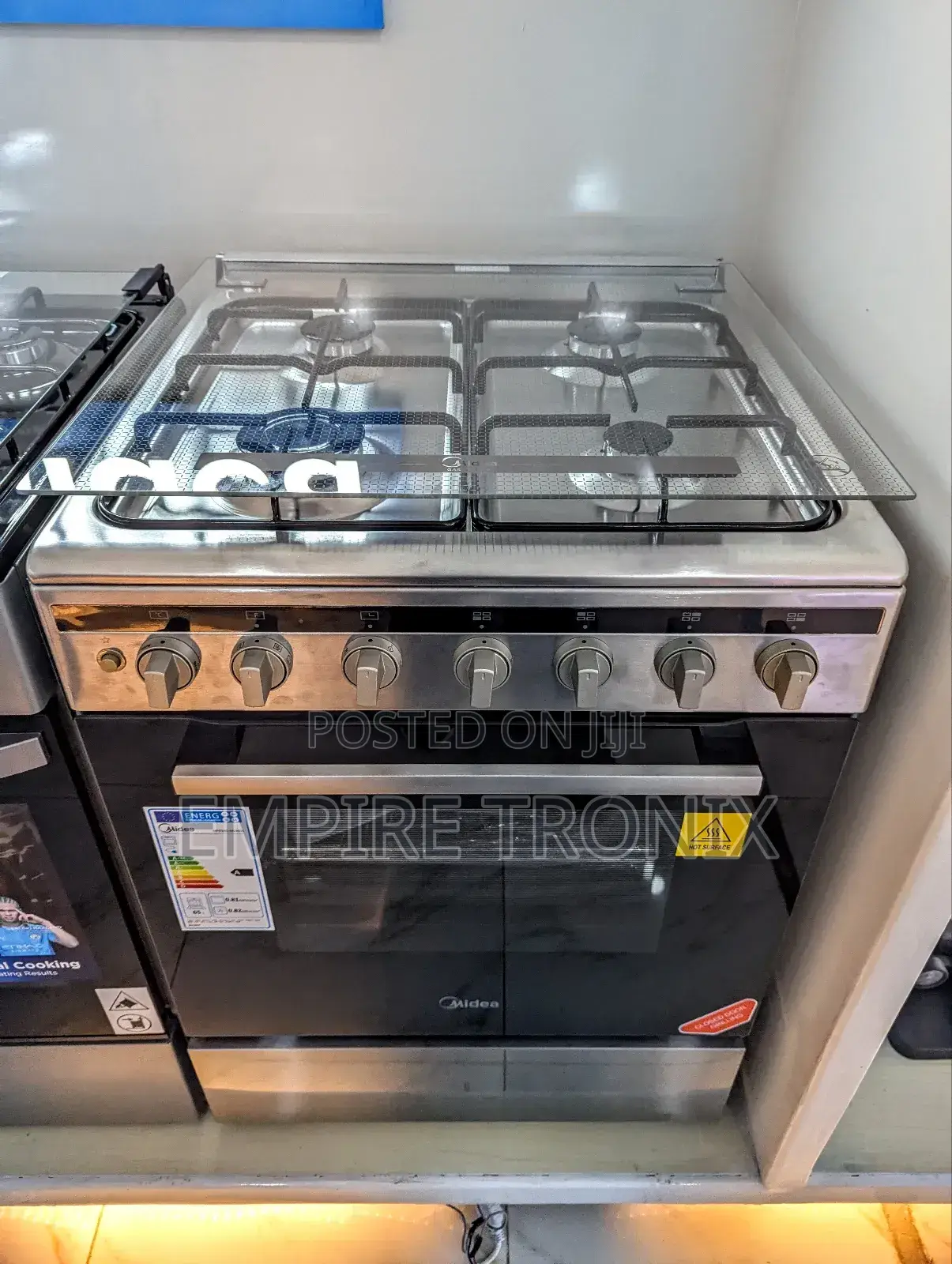 Midea 60x60 4-Gas Burner Electric Oven (Mfo24d-Ms4gss)