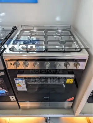 Photo - Midea 60x60 4-Gas Burner Electric Oven (Mfo24d-Ms4gss)
