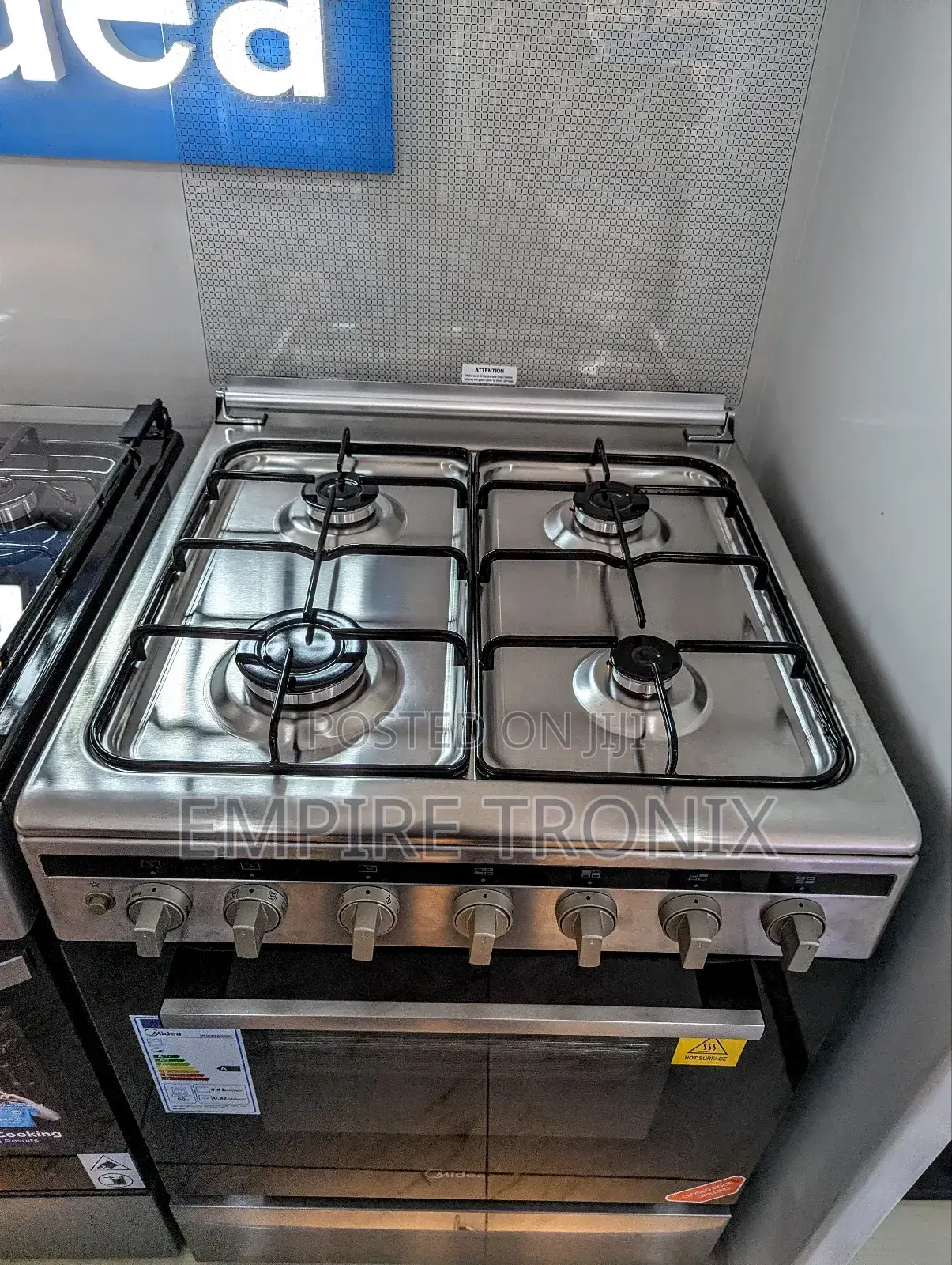 Midea 60x60 4-Gas Burner Electric Oven (Mfo24d-Ms4gss)