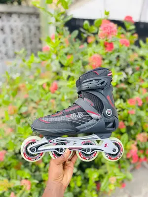 Photo - Fila Roller Skates Black / Red Viatu Vya Matairi