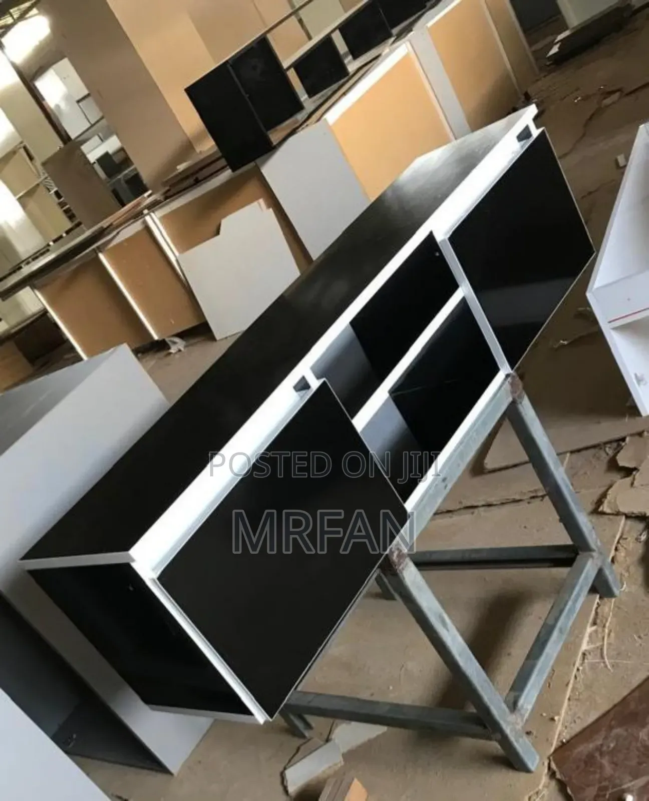 Tv Show Case Black Material