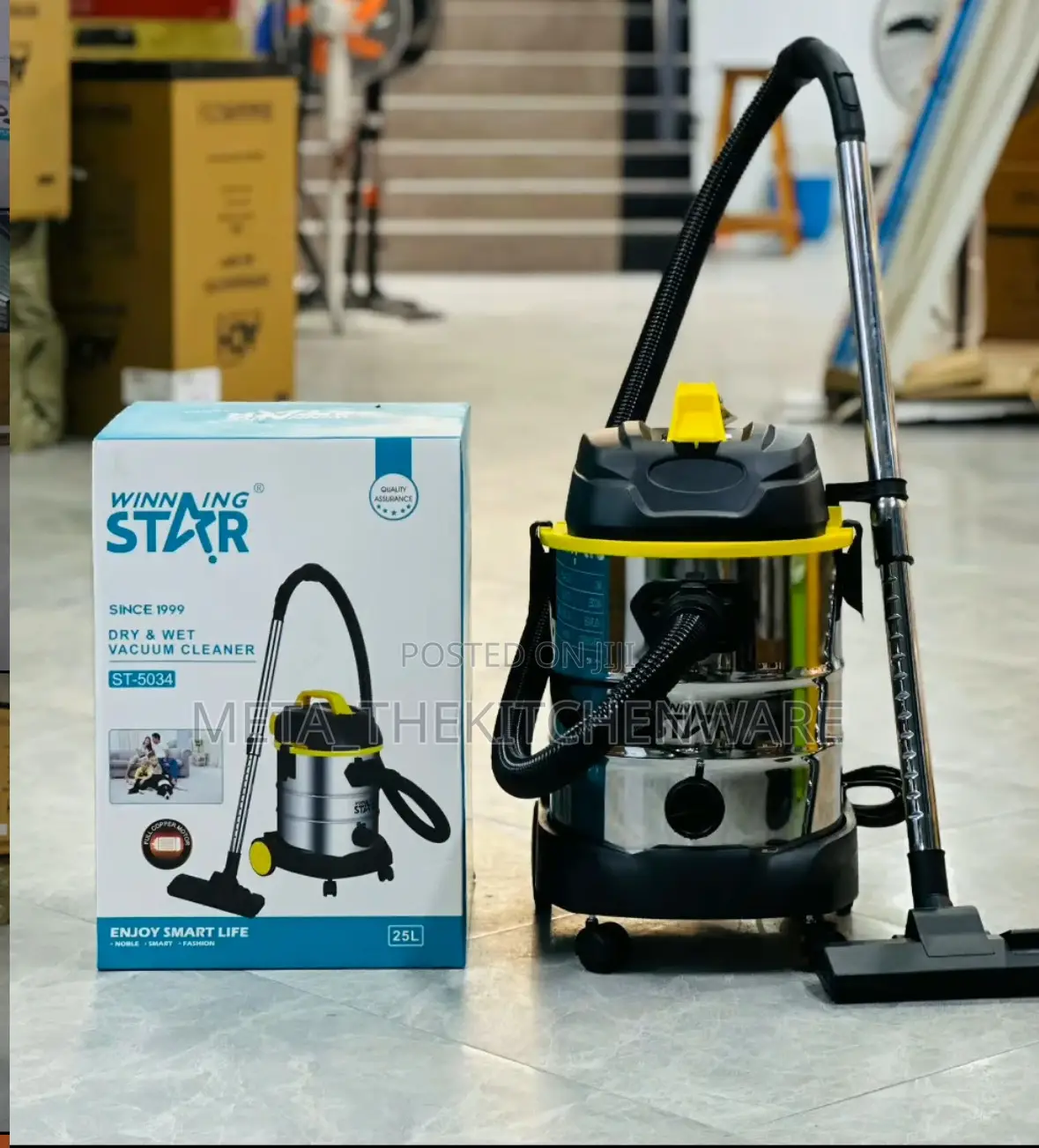 Winning Star Vacuum Cleaner (Wet and Dry) 25l