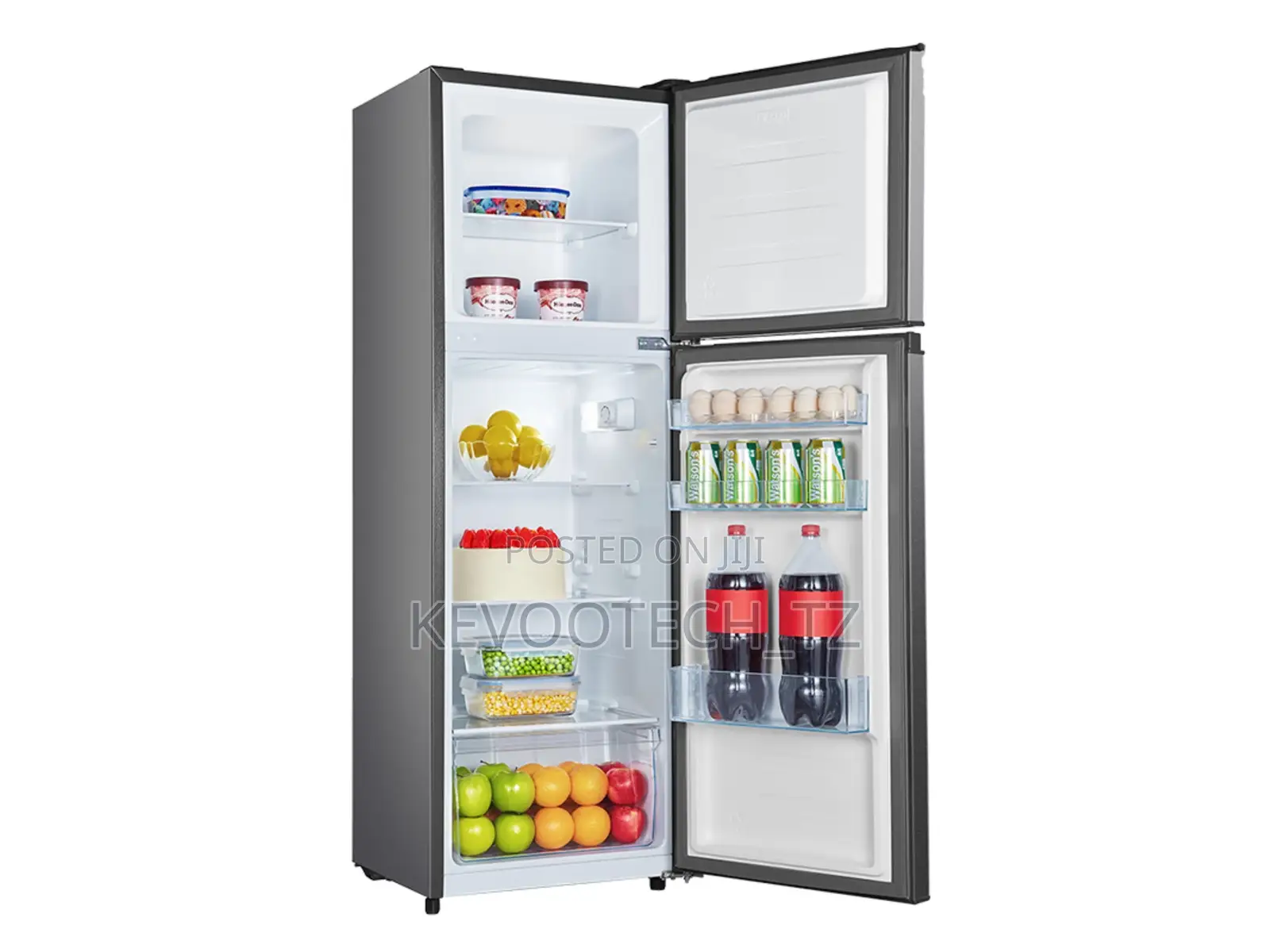 Hisense Refrigerator 154l Double Door, Top Freezer