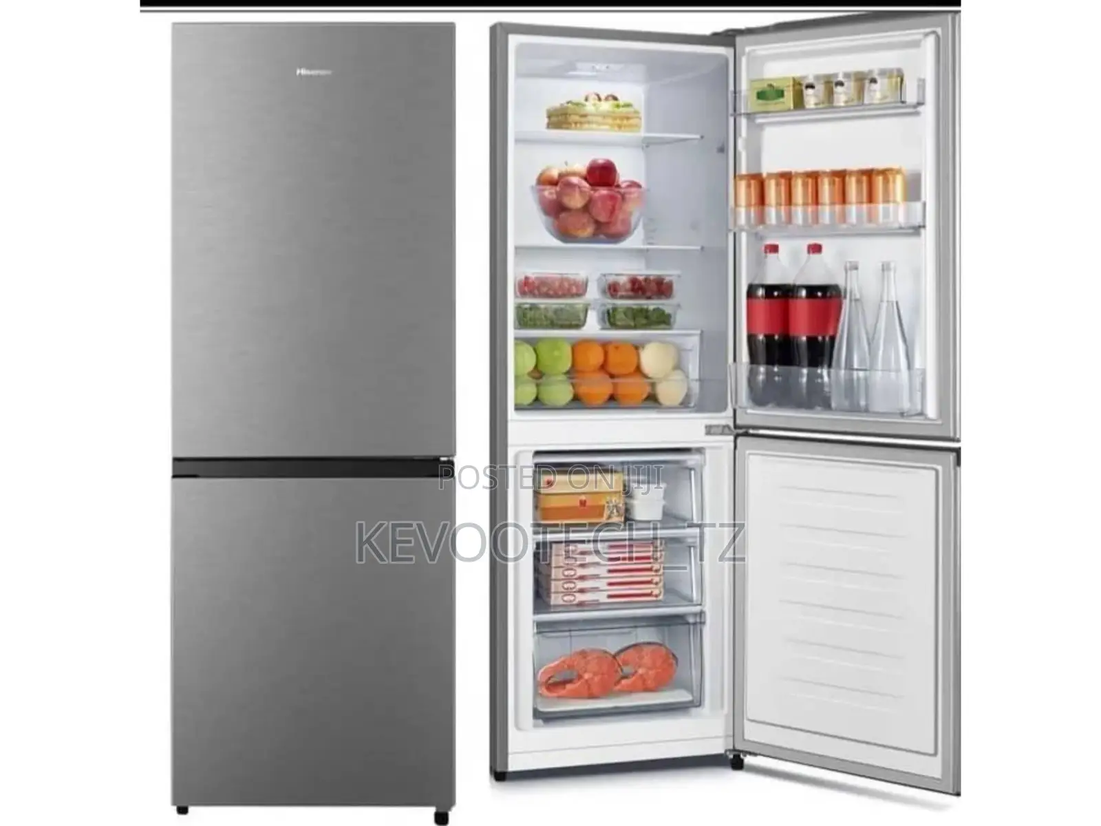 Hisense Refrigerator 263l Double Door, Bottom Freezer